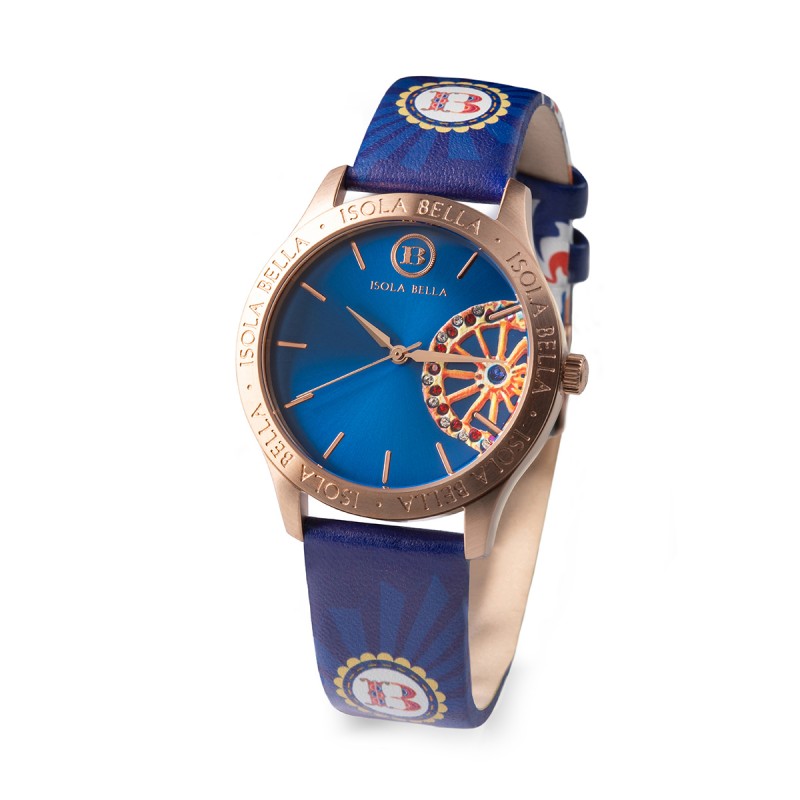 Orologio Isola Bella Ruota Blu